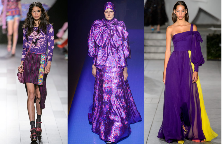 Purple Color in fashion trends of Spring-Winter 2018