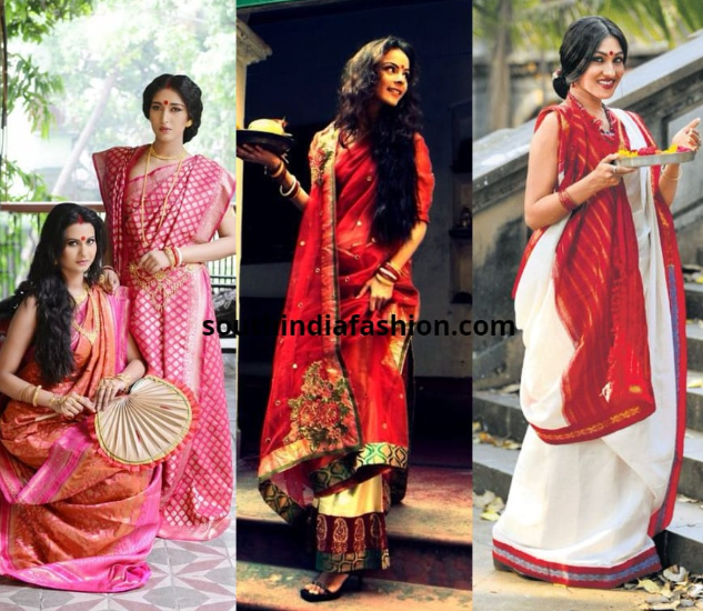 Bengali Style Saree Drape