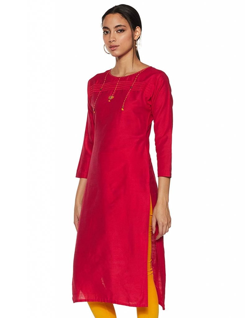 cotton straight kurta for women